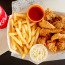 Tiras De Pollo Y Papas Fritas